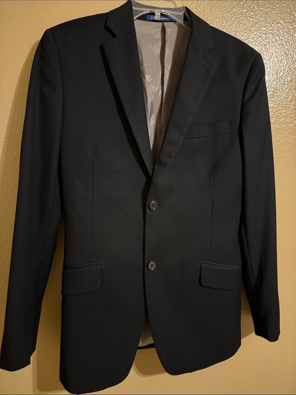 Classic Men's Black Two-Button Blazer - Tailored Look